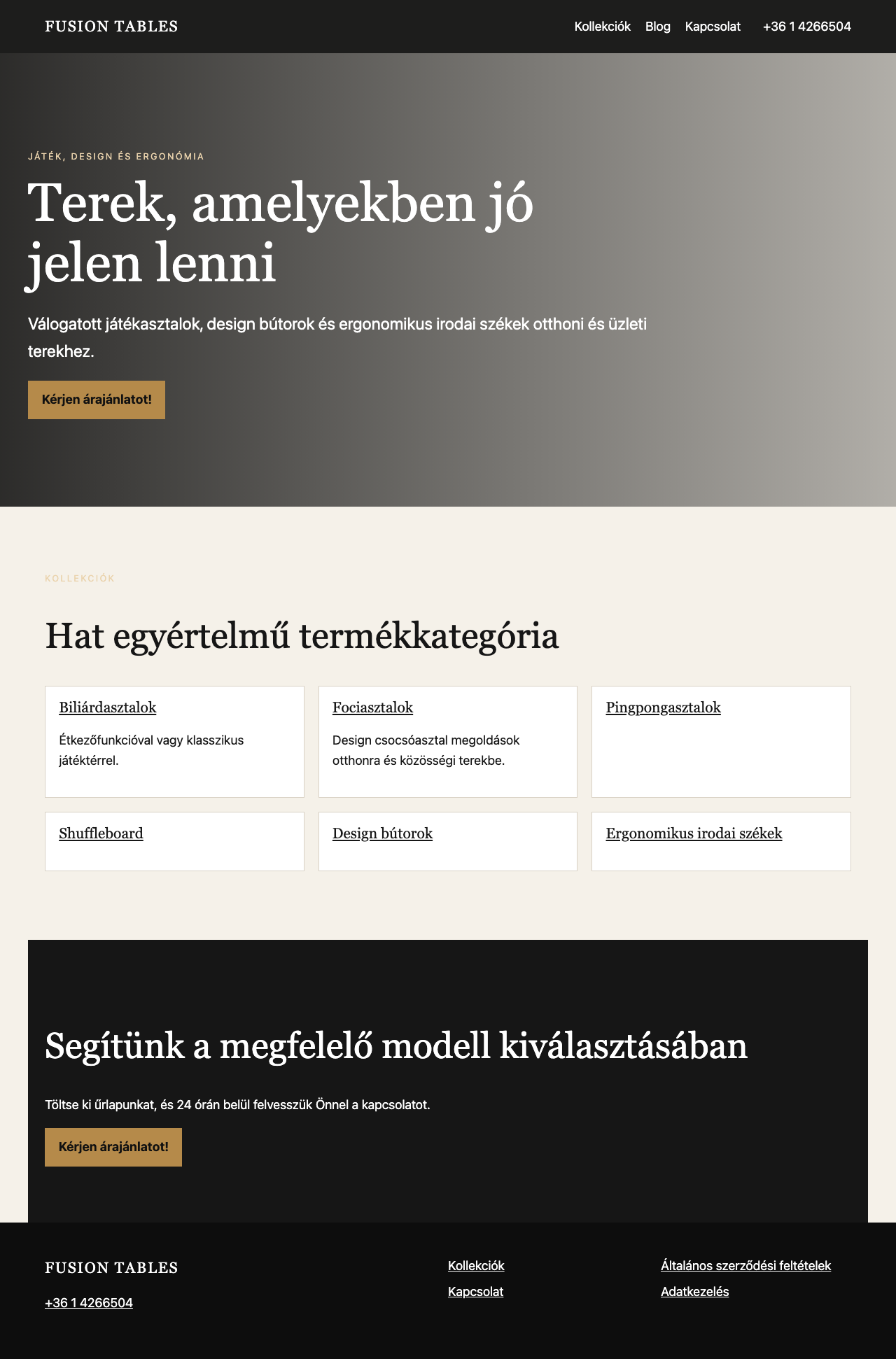 A staging nyitóoldal új állapota 1280 pixel szélességben
